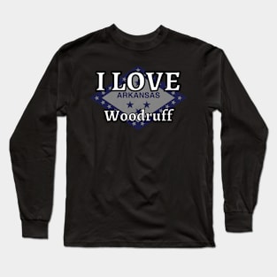 I LOVE Woodruff | Arkensas County Long Sleeve T-Shirt